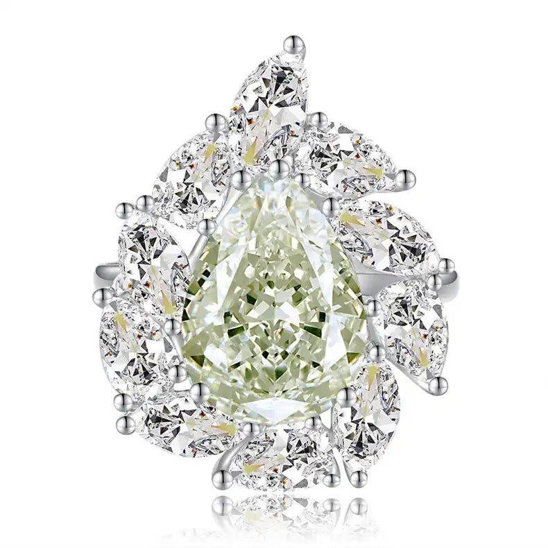 Jewelry-925Silver-12.8ct-white-Pear-Prongsetting-HighCarbonDiamond-FrontView.jpg