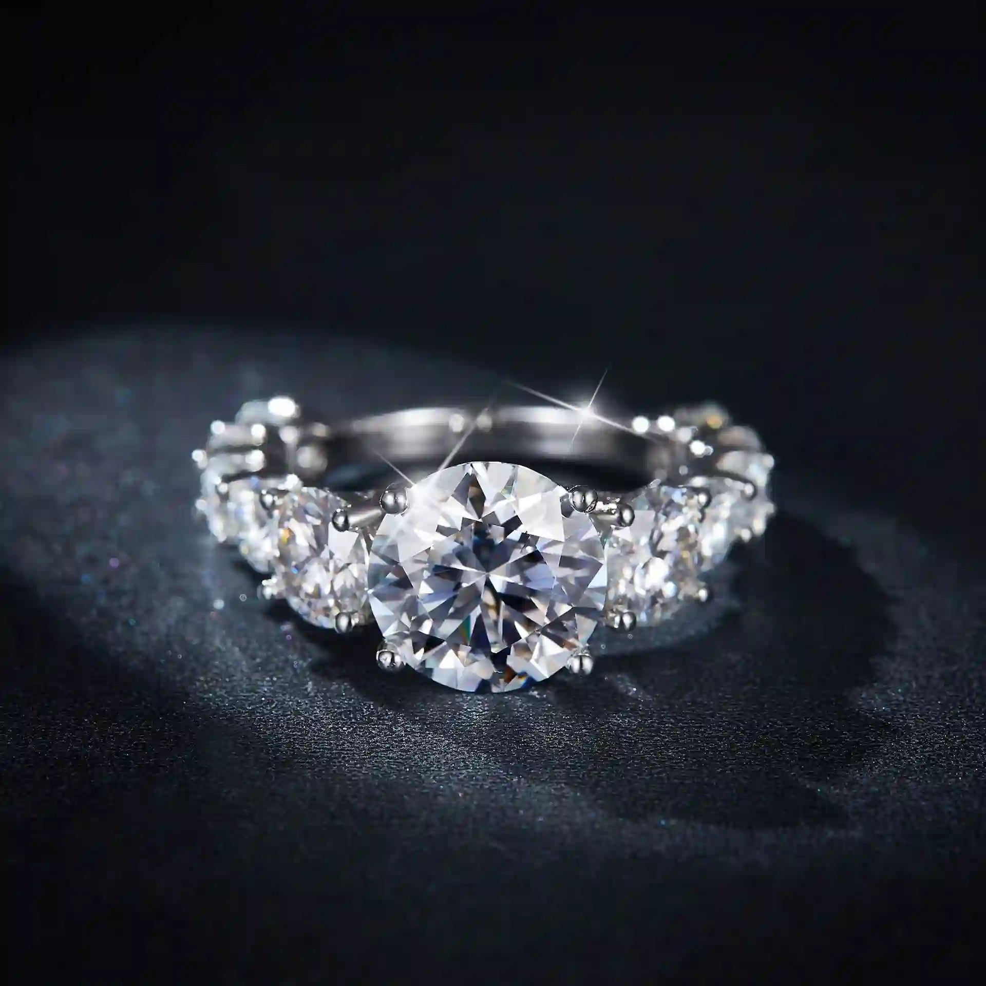 Engagement Ring for Curved