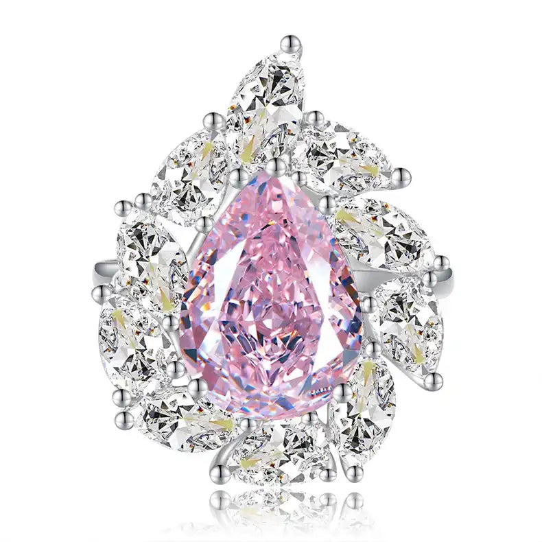 Jewelry_925Silver-12.8ct-pink-Pear-Prongsetting-HighCarbonDiamond-FrontView.jpg