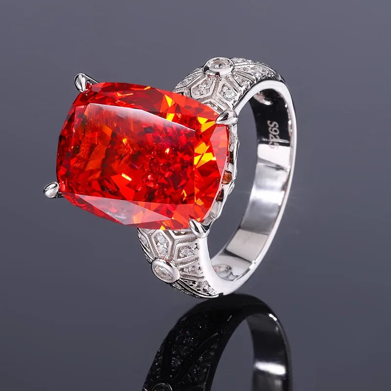 Cushion Cut Gemstone Ring