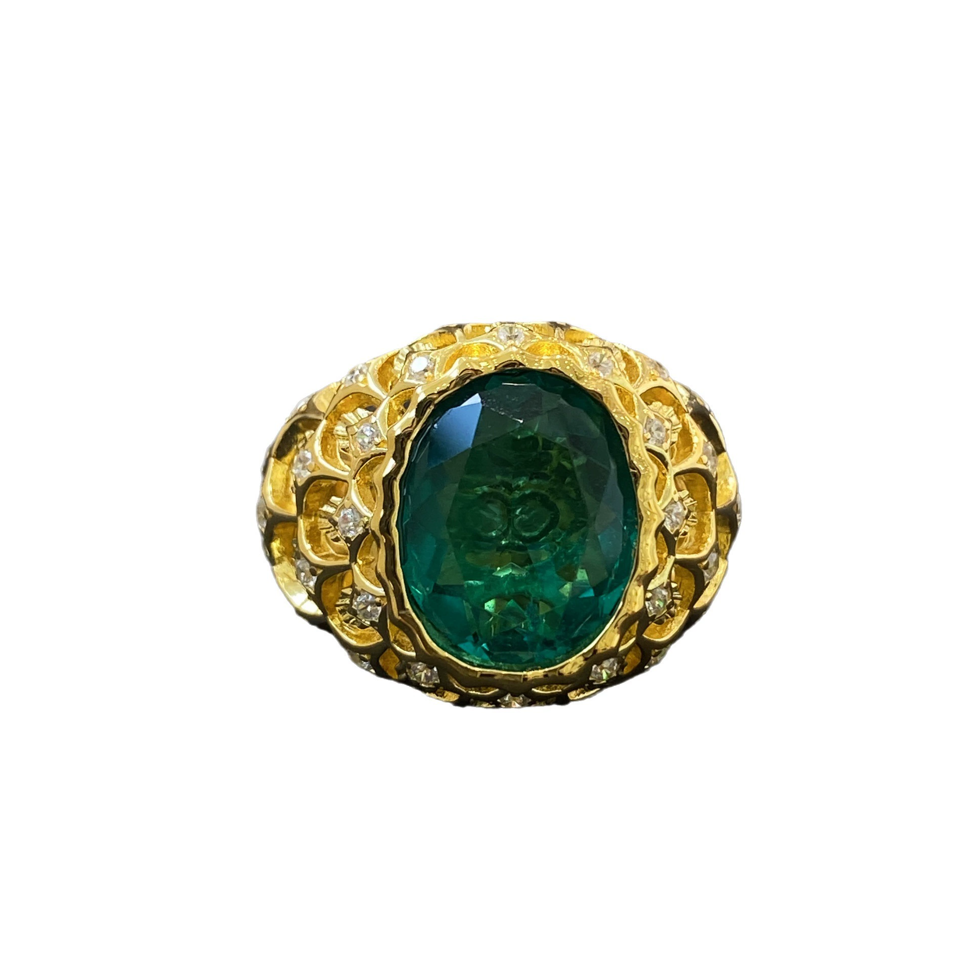 Oval Gem Filigree Ring