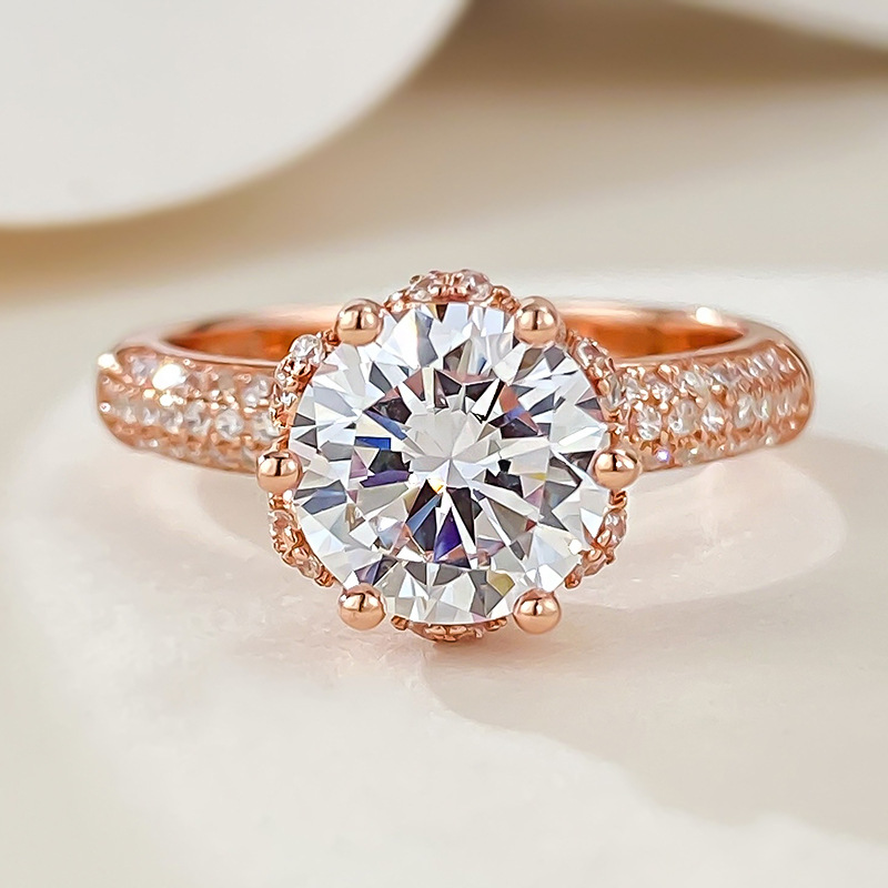 Simulated Diamond Engagement Ring