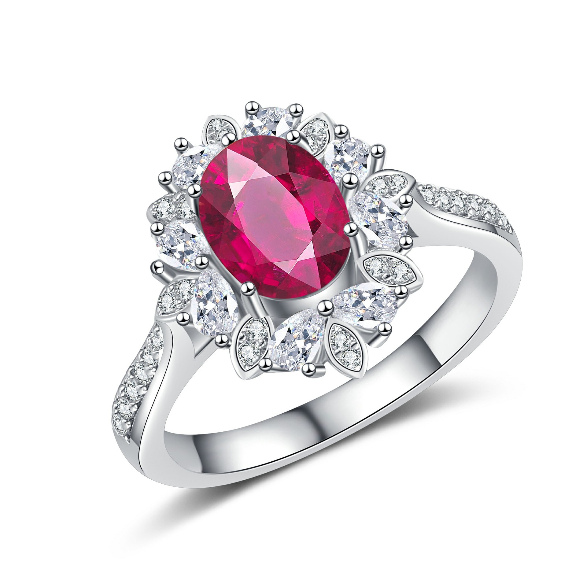 Oval Gemstone Ring