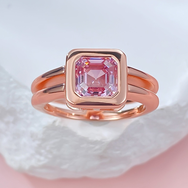 Jewelryay_925Silver_pink_asscher_prong_HighCarbonDiamond_IceFlowerCut_frontview.png