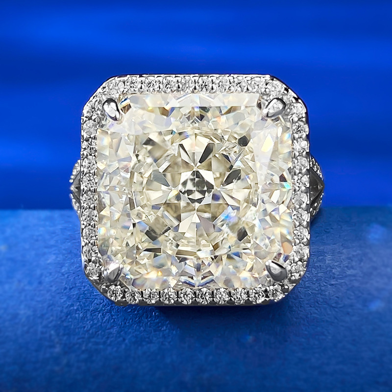 Cushion Diamond Halo Ring