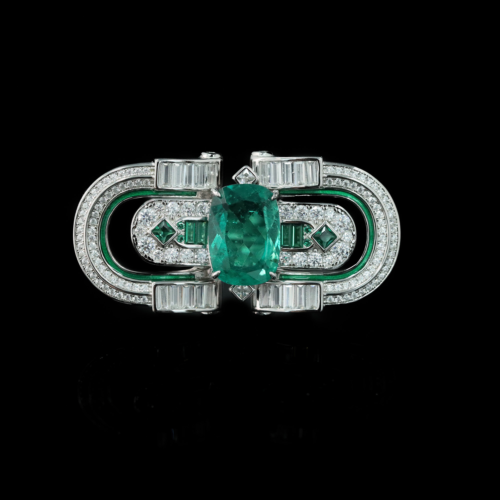 Convertible gem statement ring