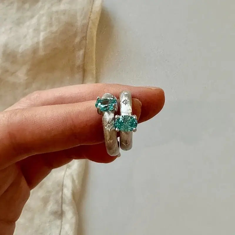 Adjustable Oval Gem Ring