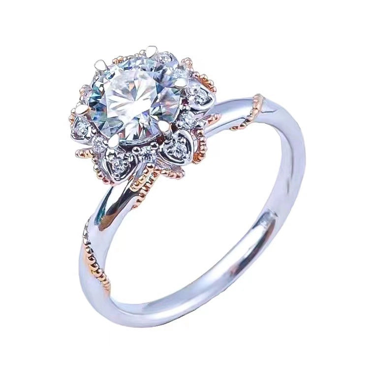 Gemstone Halo Filigree Ring