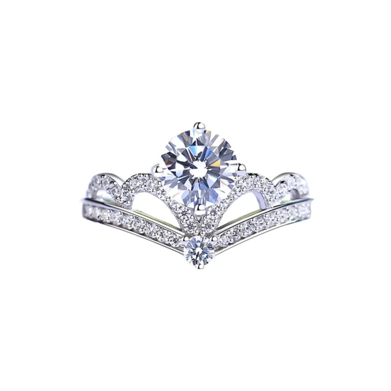 Tiara-inspired gem ring