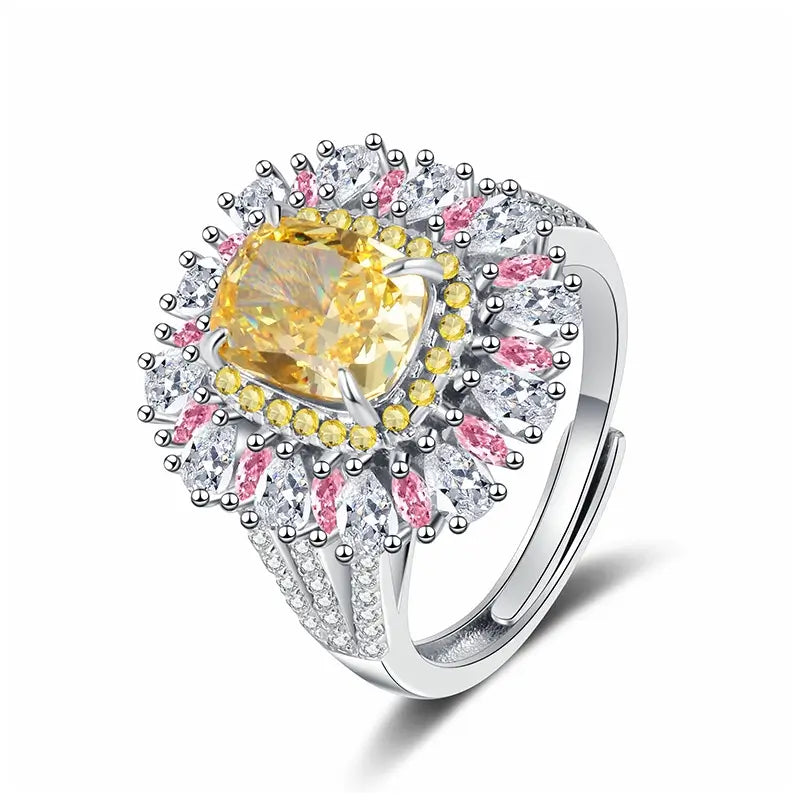 Cushion - stone layered ring