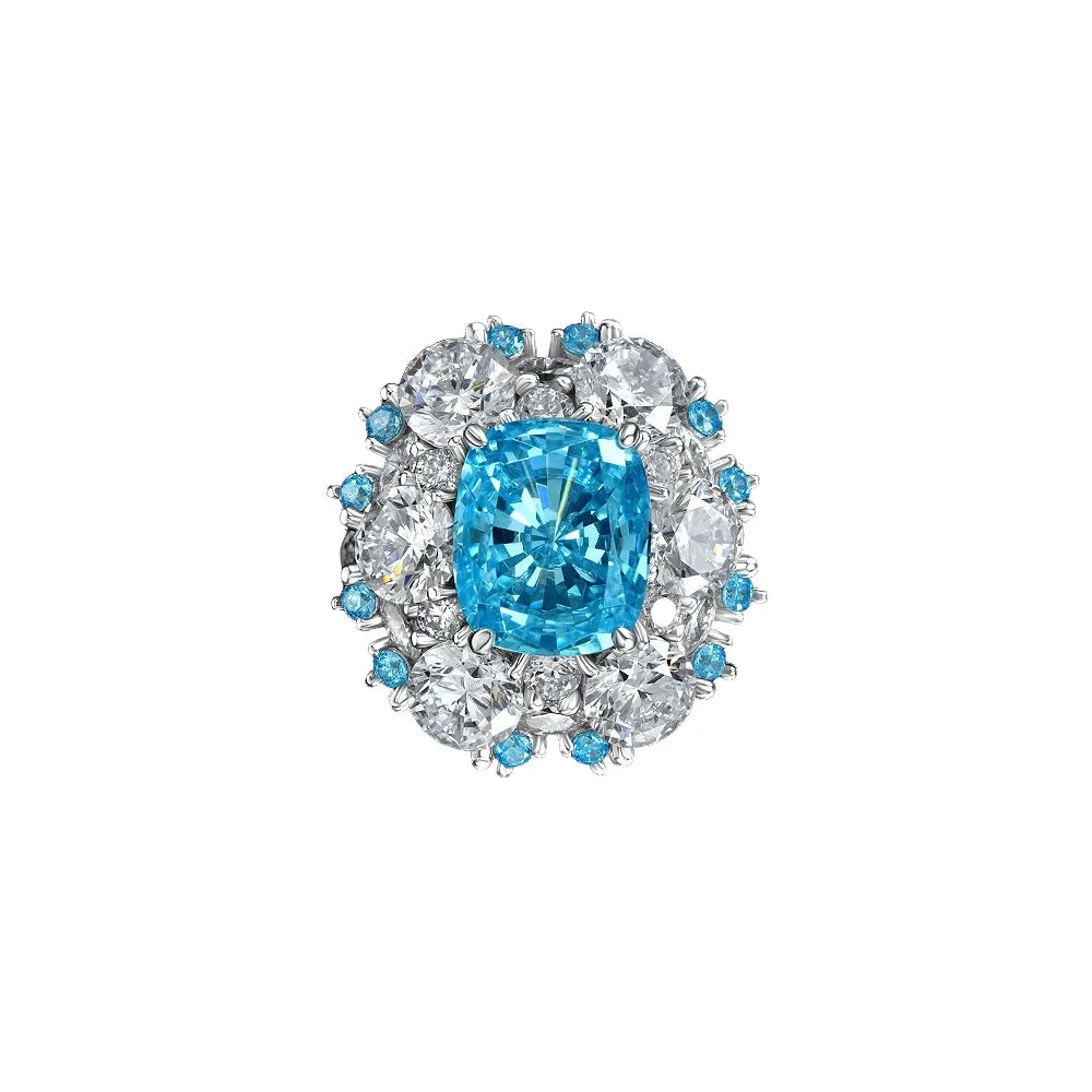 Cushion-Cut Halo Ring