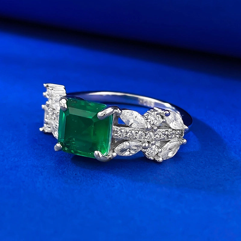 jewelry_925silver-Green_Square-prong-HighCarbonDiamond-sideview.jpg