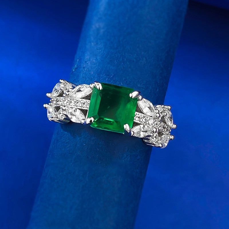 jewelry_925silver-Green_Square_prong-HighCarbonDiamond-frontview.jpg