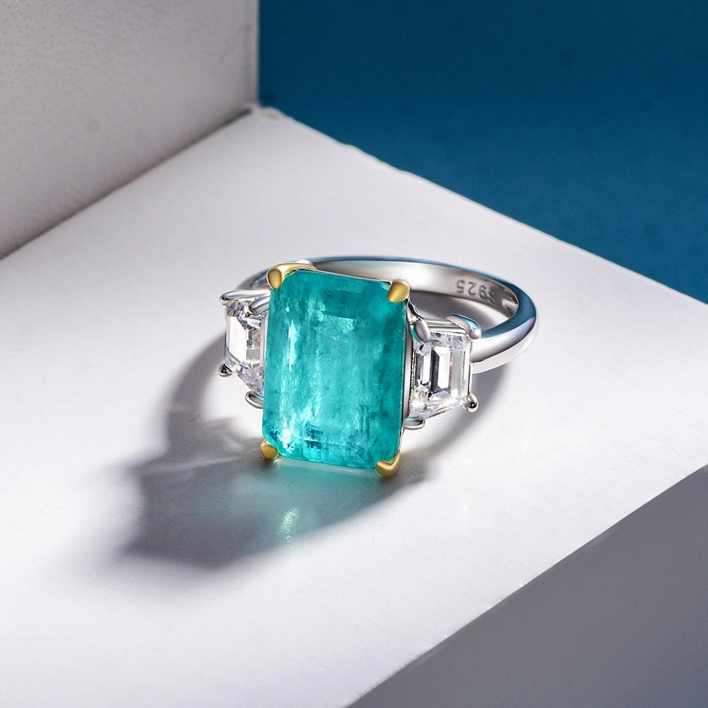 Emerald-cut Baguette Accent Ring