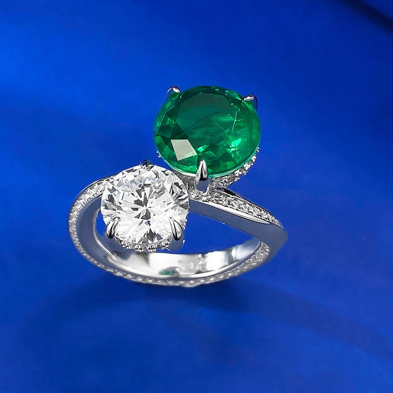 jewelry_925silver-green-Round-prong-HighCarbonDiamond-IceFlowerCut-topview.jpg