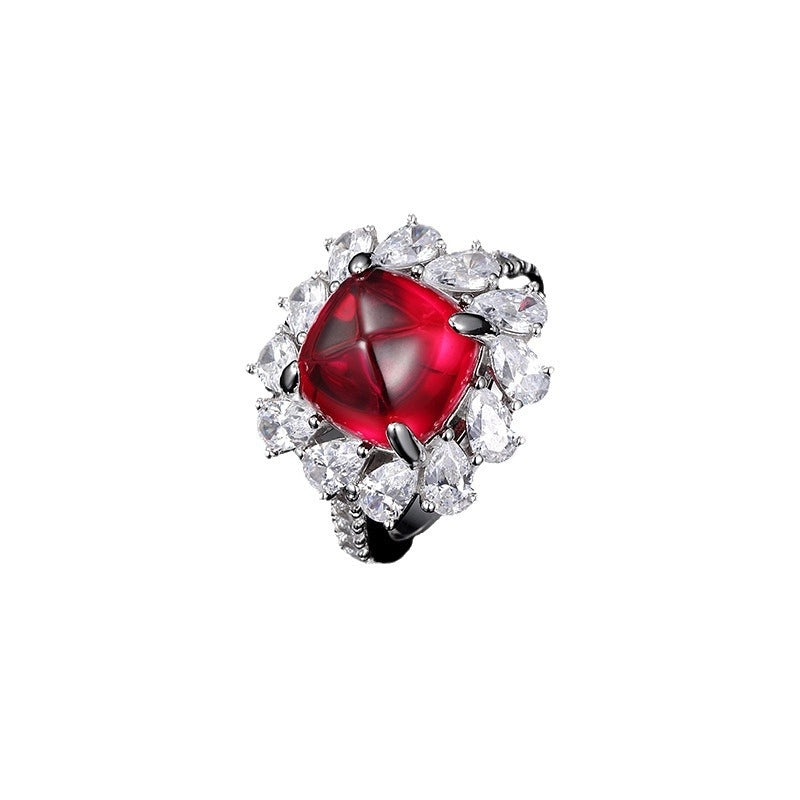Cushion - cut halo ring
