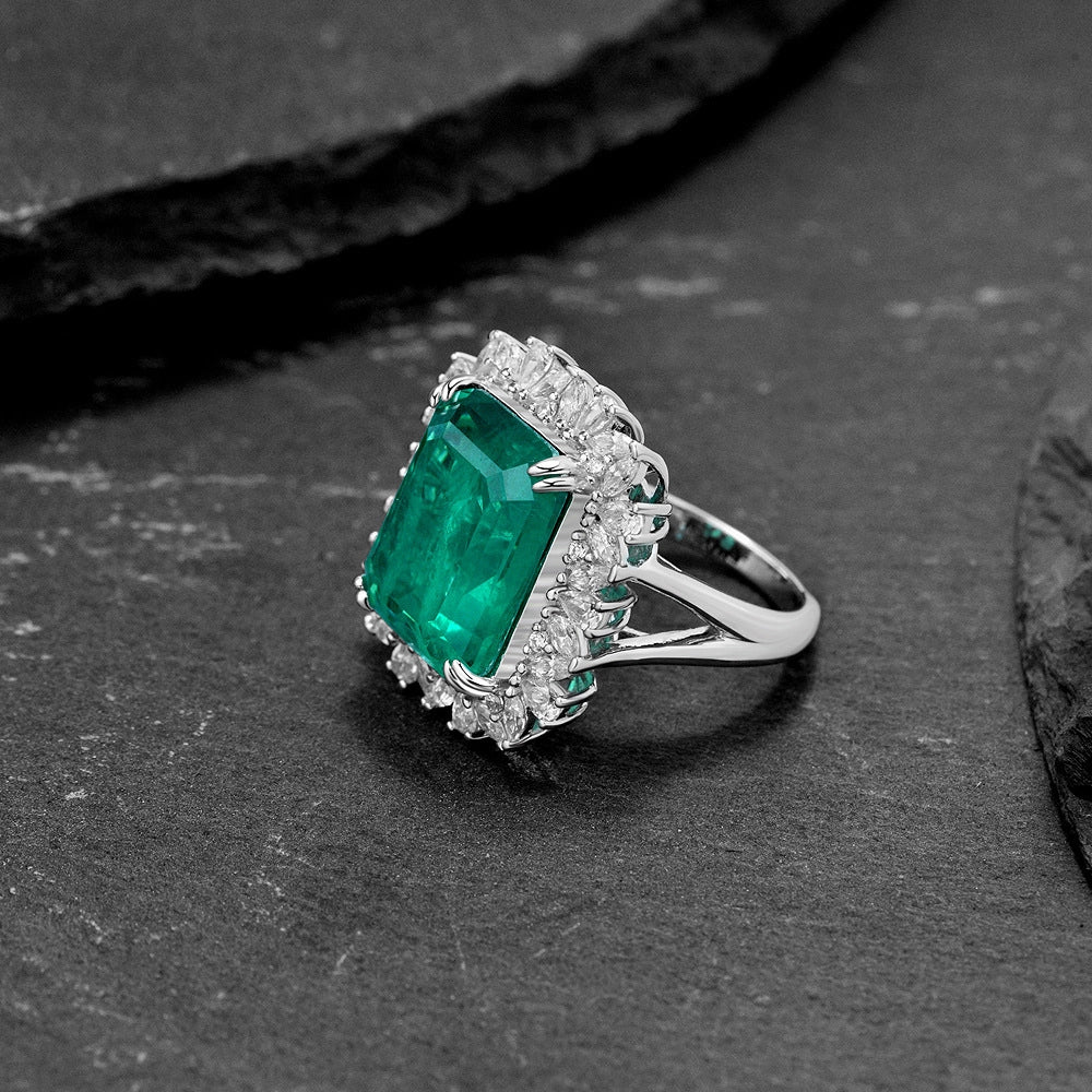 jewelry_9ct-925silver-Green-Emerald-prong-HighCarbonDiamond-IceFlowerCut-sideview.jpg